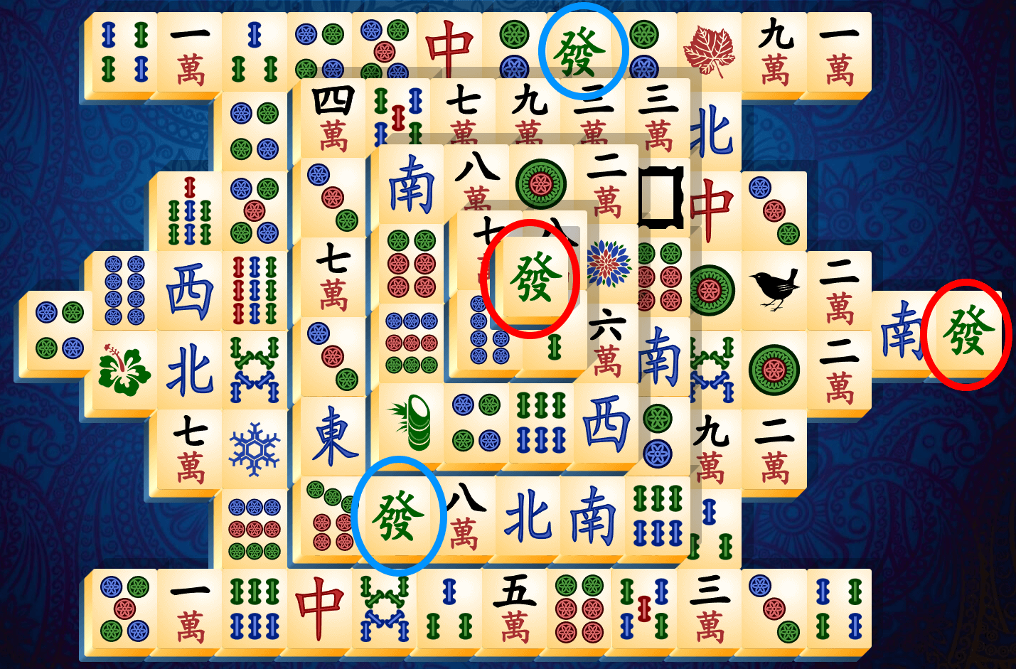 Mahjong Solitaire-vejledning, trin 1